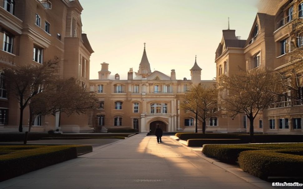 a famous prestigious university campus في الولايات المتحدة