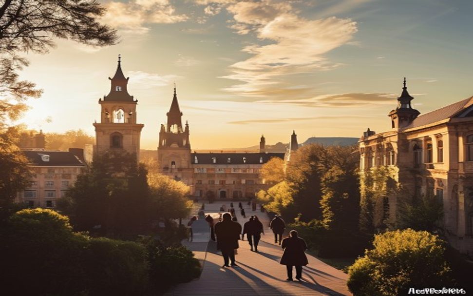a famous prestigious university campus في